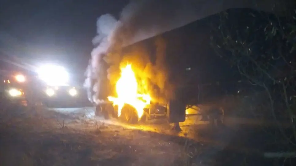 Se incendia góndola de una mina cuando se dirigía a Los Mochis