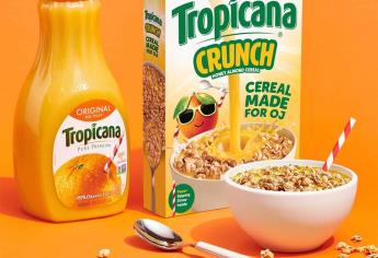 Compañía de jugos lanza cereales para comerlos con naranja en vez de leche