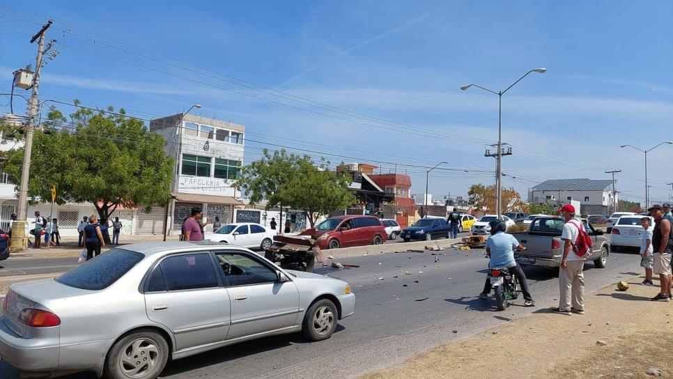 Conductor en estado de ebriedad choca tricimoto de un a marisquero, en Mazatlán