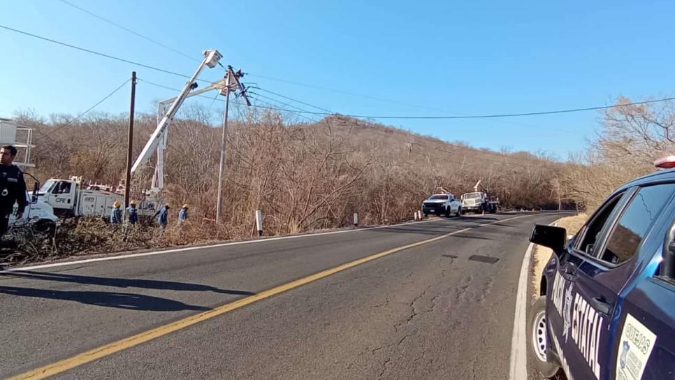 Incendio deja a sin energía eléctrica varias comunidades de Badiraguato