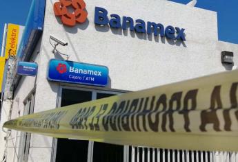 ¡Alarmante! Aumenta 150 % el robo a bancos en Sinaloa