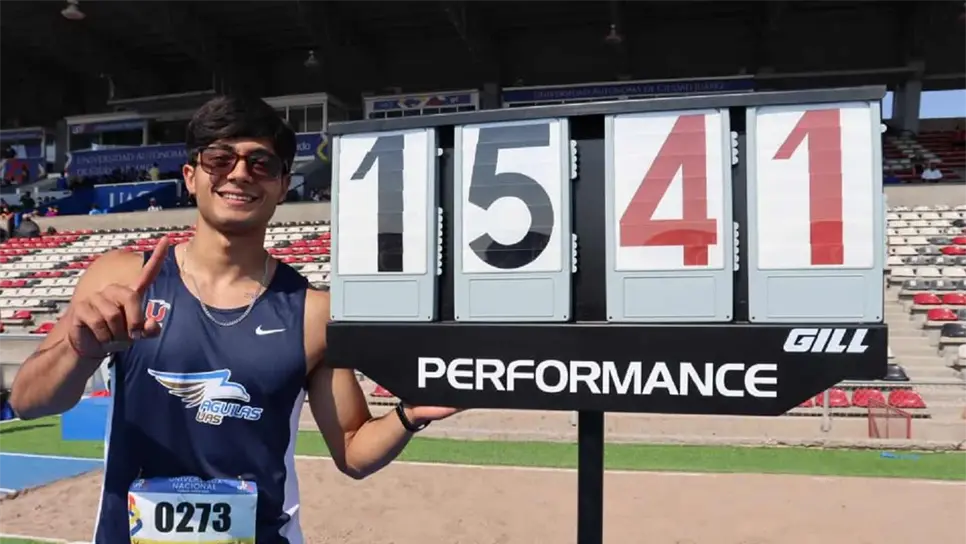 Víctor Castro, gana su 3ra medalla de oro de Universiada Nacional