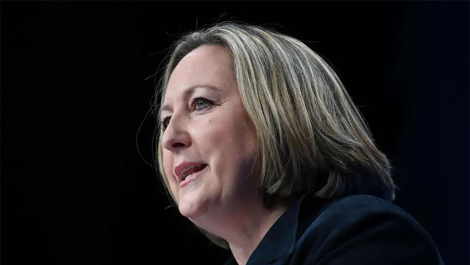 La ministra británica de Comercio Internacional, Anne-Marie Trevelyan. EFE/EPA/NEIL HALL