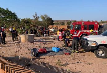 Rescatan sin vida a adulto mayor que cayó a noria en Culiacán
