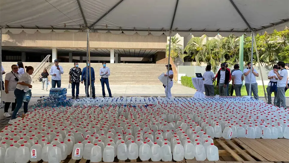 Arranca el Aquatón 2022; llevarán agua embotellada a municipios con sequía