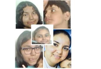 Localizan a madre y a sus 4 hijos; estaban desaparecidos desde hace un mes