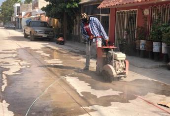 JAPAMA rehabilita red de drenaje sanitario en la colonia La Cuchilla