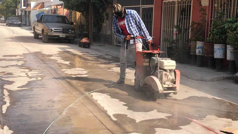 JAPAMA rehabilita red de drenaje sanitario en la colonia La Cuchilla