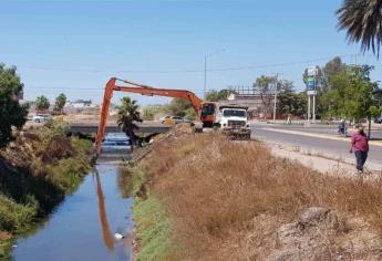 Avanzan los trabajos para reducir riesgos de inundación en Ahome