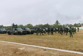 Llegan 250 elementos del Ejército Mexicano a Culiacán