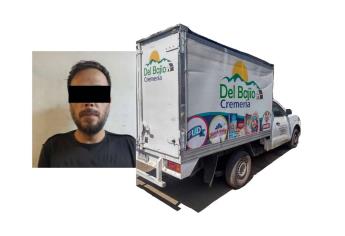 Roban camioneta cargada con productos lácteos, en Mazatlán; el responsable fue detenido