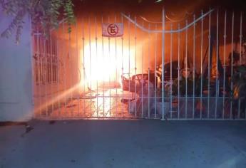 Adulto mayor es rescatado en incendio de una vivienda en Guamúchil