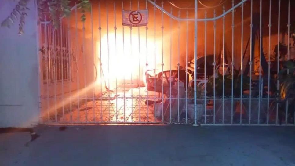 Adulto mayor es rescatado en incendio de una vivienda en Guamúchil