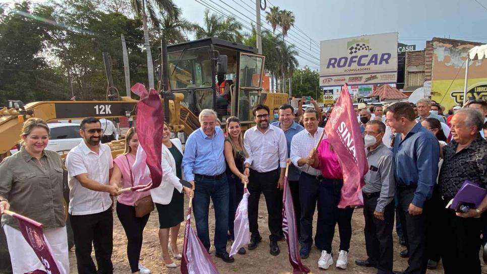 Rocha Moya inicia la remodelación de la Avenida Álvaro Obregón en Culiacán