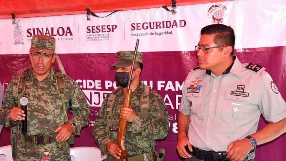 Armas cortas, largas y hasta tres granadas se han canjeado en Angostura