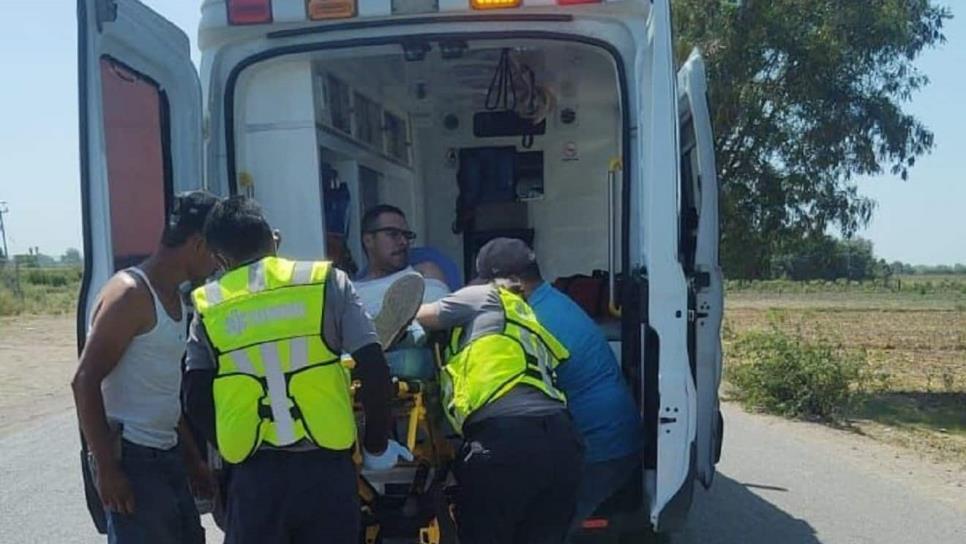 Motociclista derrapa en su moto en San Isidro