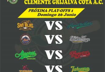 Listos los playoffs en la Liga Clemente Grijalva