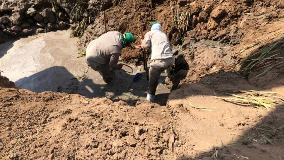 Repara Japama 3 fugas en un dren del Valle del Carrizo