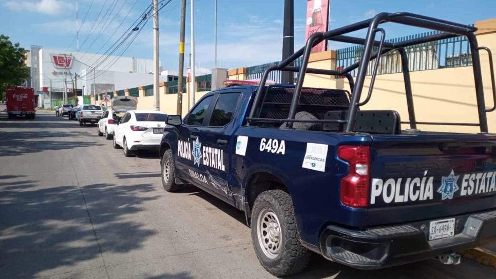 Patrulla de Policía Estatal choca contra automóvil en Bachigualato