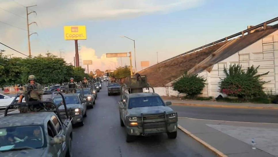 Arriban cientos de elementos del Ejército Mexicano a Guasave