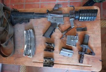Ametralladoras M16 y granadas llegan a módulos de canje de armas del Évora y Badiraguato