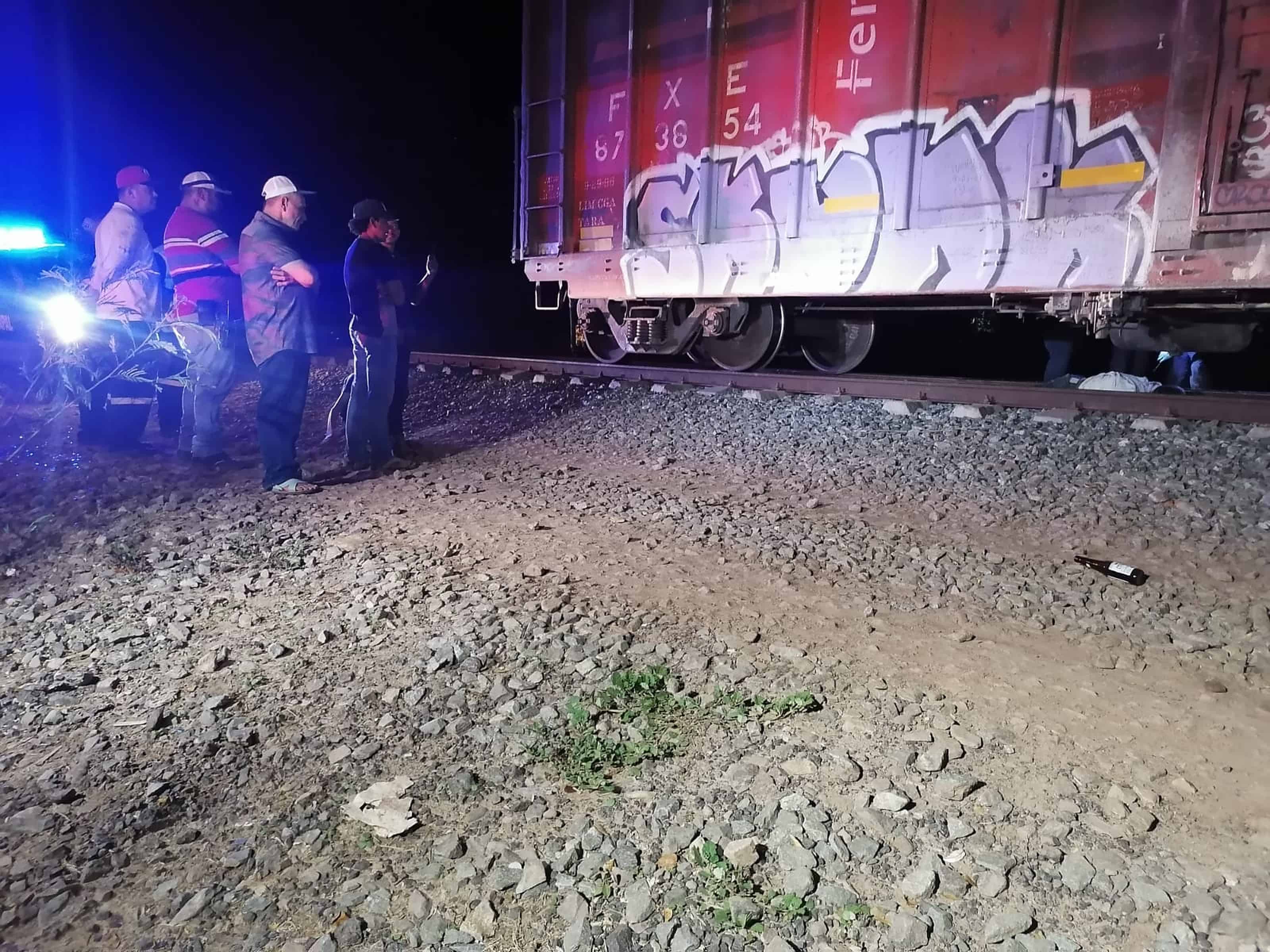 Un adulto mayor muere arrollado por el tren en el municipio de Ahome. FOTO: Cortesía.