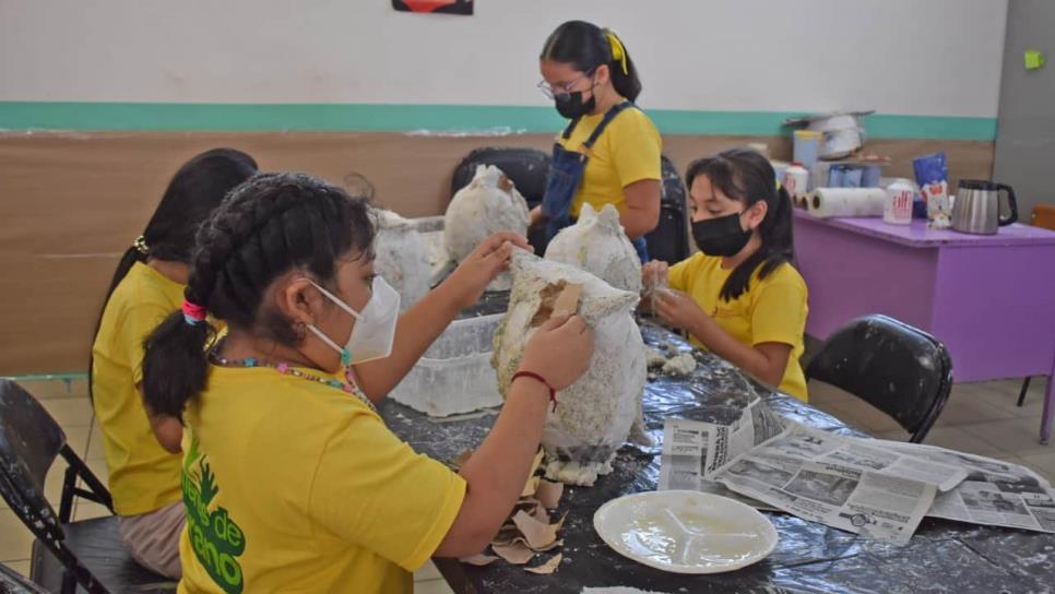 A pesar del intenso calor, alumnos disfrutan talleres de verano