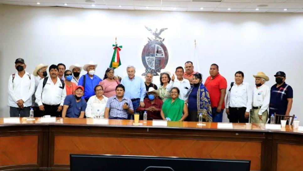 Rocha Moya se reúne con gobernadores indígenas; les agradeció su participación en la consulta GPO