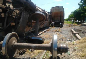 Se descarrila vagón de tren en Culiacán; no se reportan heridos