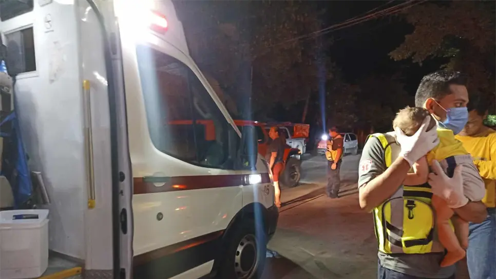 Encontronazo en Topolobampo deja 5 lesionados, tres de ellos son menores