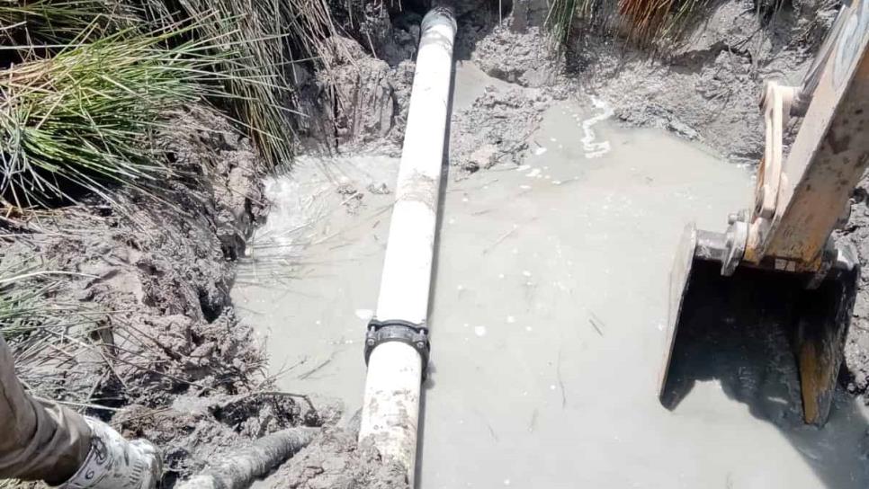 JAPAMA repara tubo roto entre Tabelojeca y la Bolsa de Tosalibampo 1