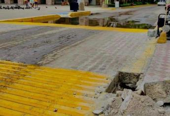 Rompen paso peatonal que fue inaugurado hace un día