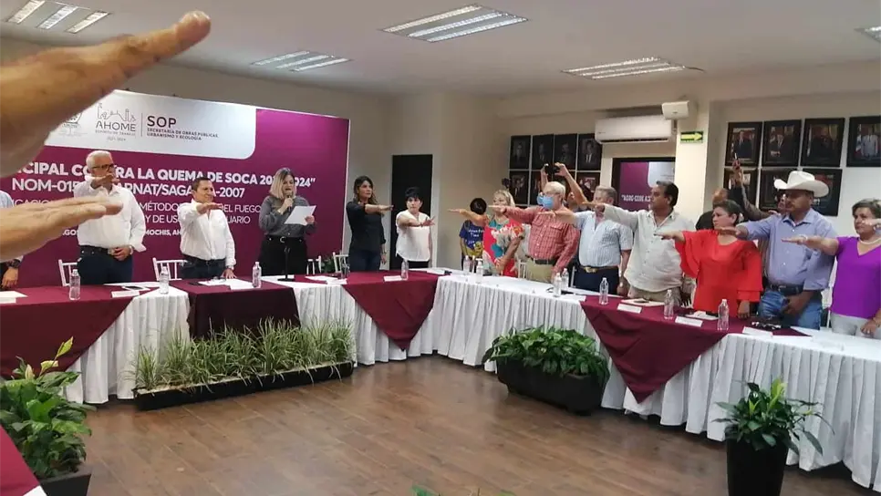 Instalan Comité Municipal contra la quema de soca 2022-2024