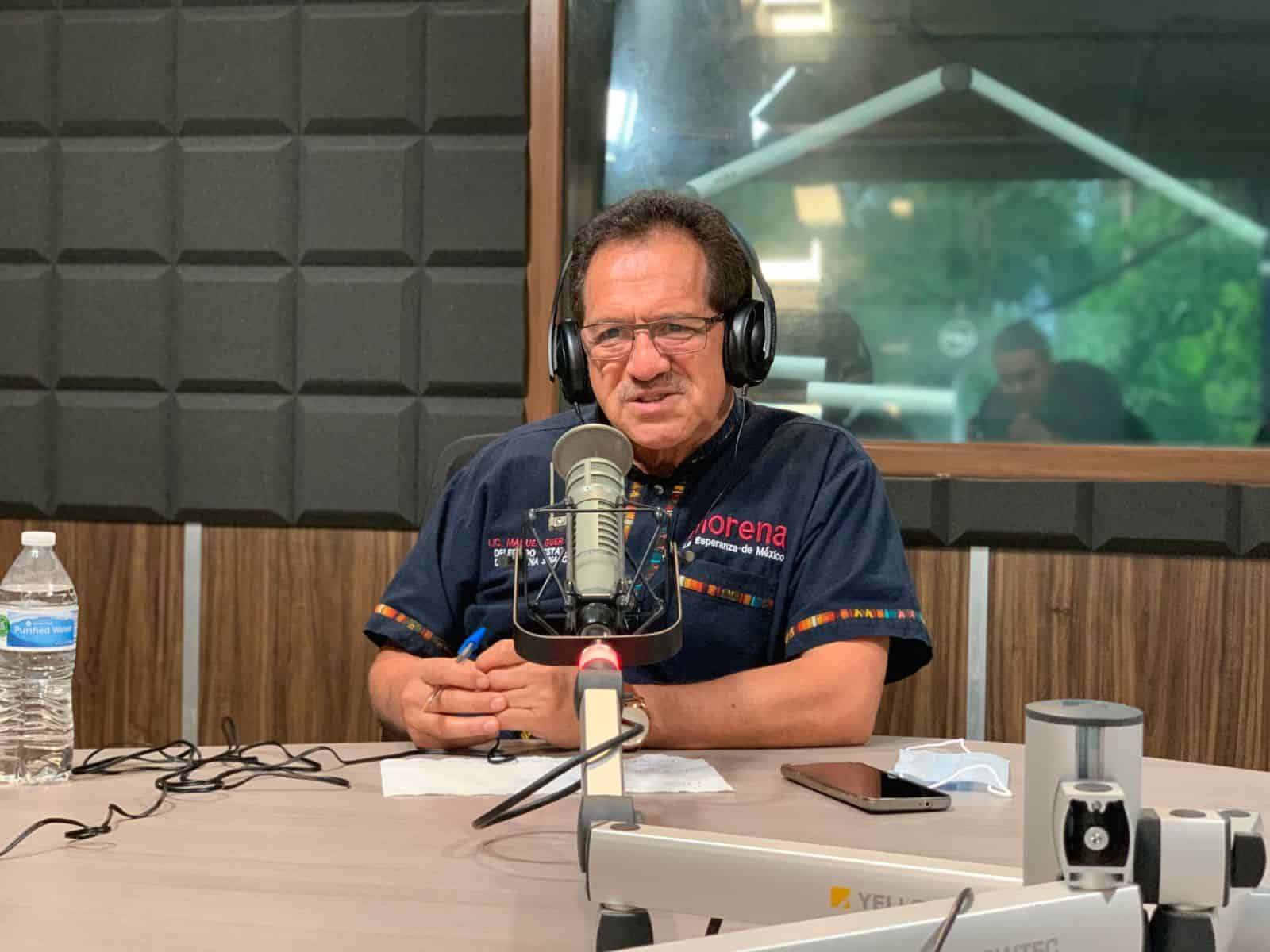 Manuel de Jesús Guerrero Verdugo, Delegado de Morena en Sinaloa. FOTO: Eduardo Bórquez.
