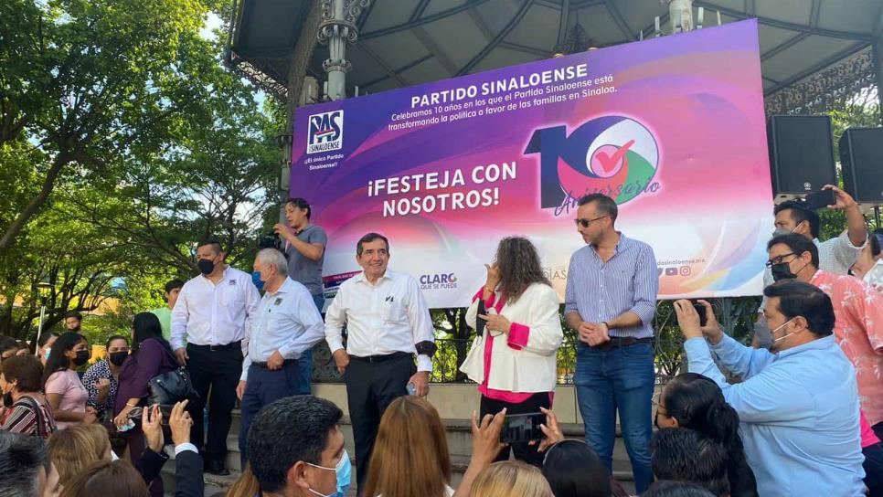 «Un partido local no la tiene fácil, Sinaloa es ejemplo»: el PAS celebra 10 años de su fundación