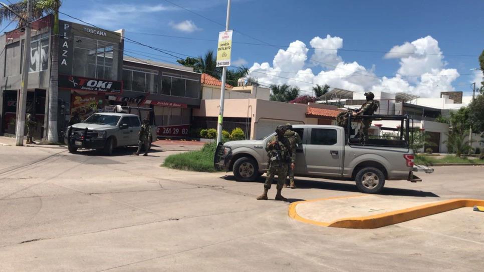 Blinda la Marina el sector Valle Alto en Culiacán