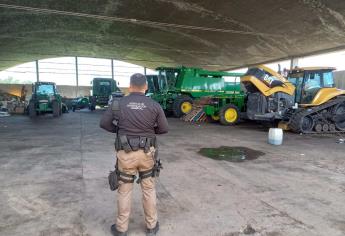 Avionetas, droga y trilladoras, lo asegurado tras cateo en aeródromo de Culiacán
