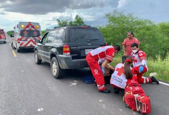 Derrapa en su mototicleta en la carretera a Vitaruto y queda lesionado