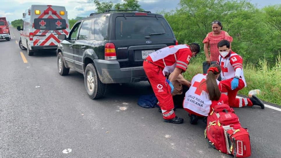 Derrapa en su mototicleta en la carretera a Vitaruto y queda lesionado