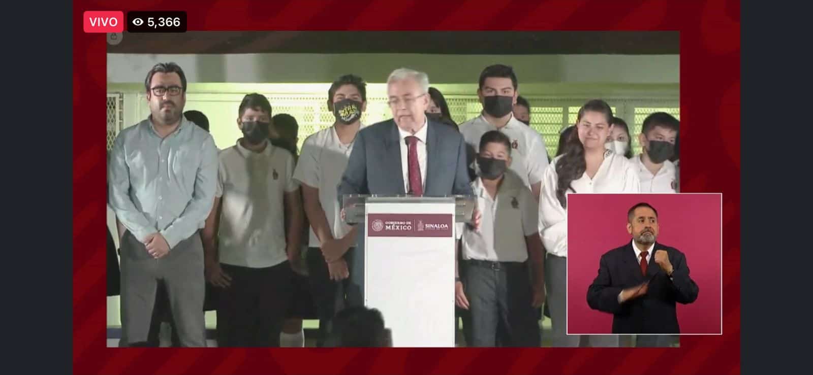 Rocha Moya inicia el nuevo ciclo escolar en «La Mañanera» de AMLO