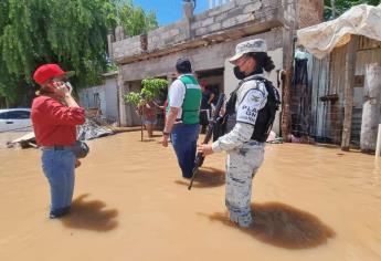 Van más de 20 familias evacuadas de los márgenes de río Sinaloa en Guasave