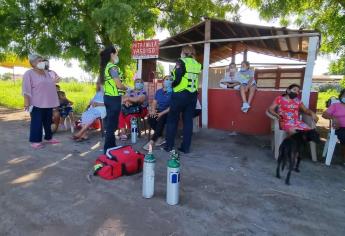 Siete intoxicados por fuga de gas cloro en el ejido 5 de Mayo