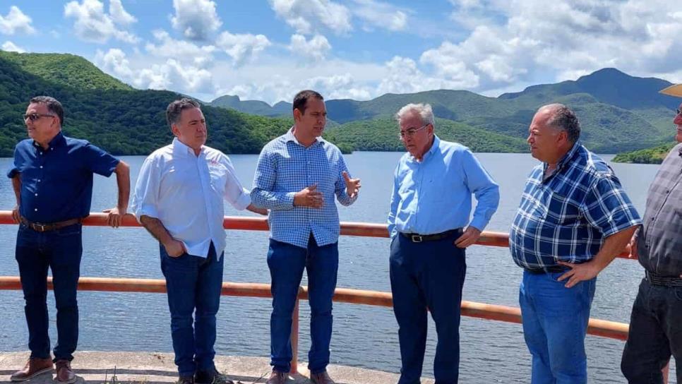 Gobernador de Sinaloa recorre y supervisa la presa Guillermo Blake «El Sabinal»