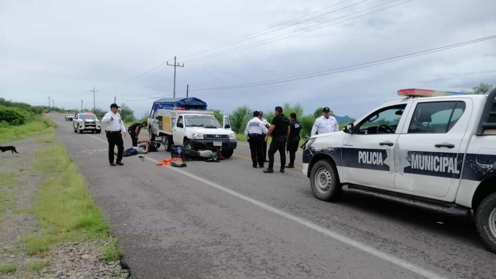 Dos motociclistas heridos tras accidente en Choix