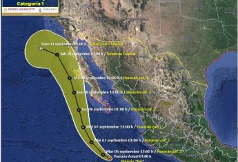 Sinaloa espera lluvias fuertes por Huracán «Kay» en la tarde-noche