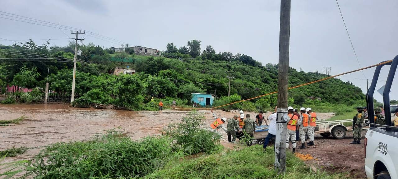 Algunas comunidades, como Sibajahui, en El Fuerte, ya han sido evacuadas. FOTO: Luz Noticias.