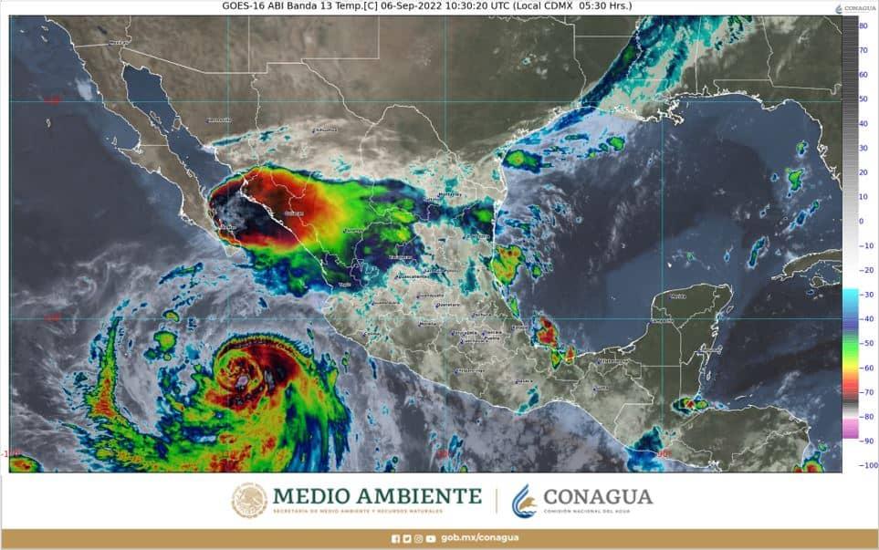 Huracán «Kay» provoca fuertes vientos y lluvia en  Sinaloa