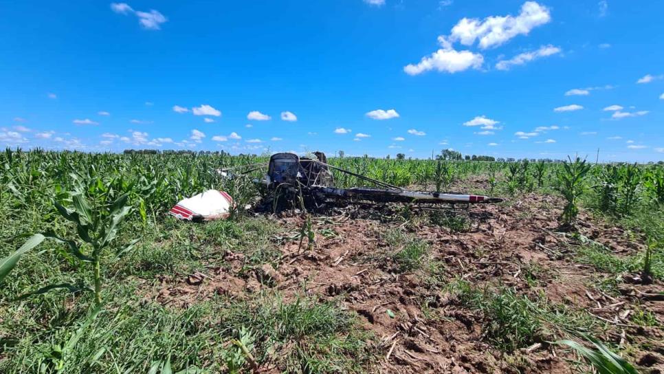 Se estrella avioneta en Batamote, Guasave