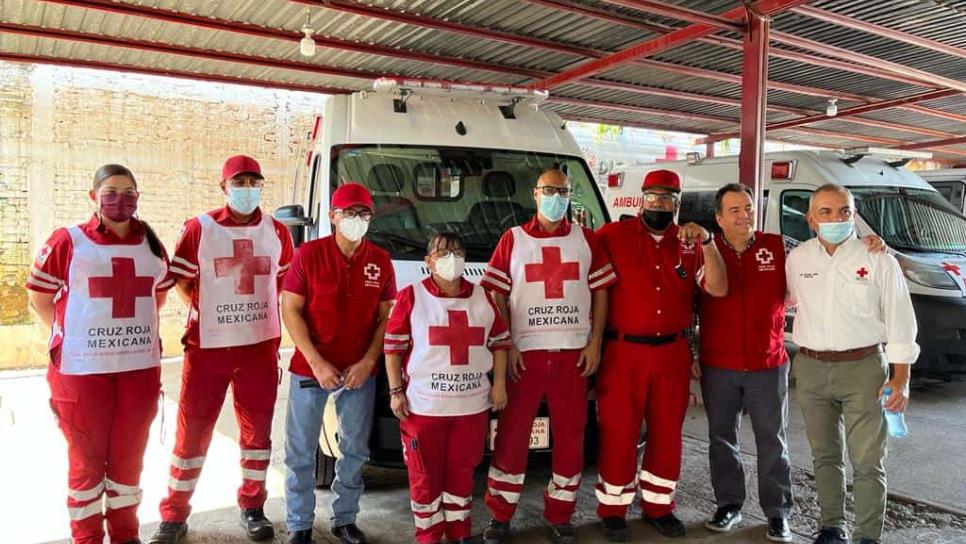 Cruz Roja se equipa con otra ambulancia; ya son 10 en Ahome