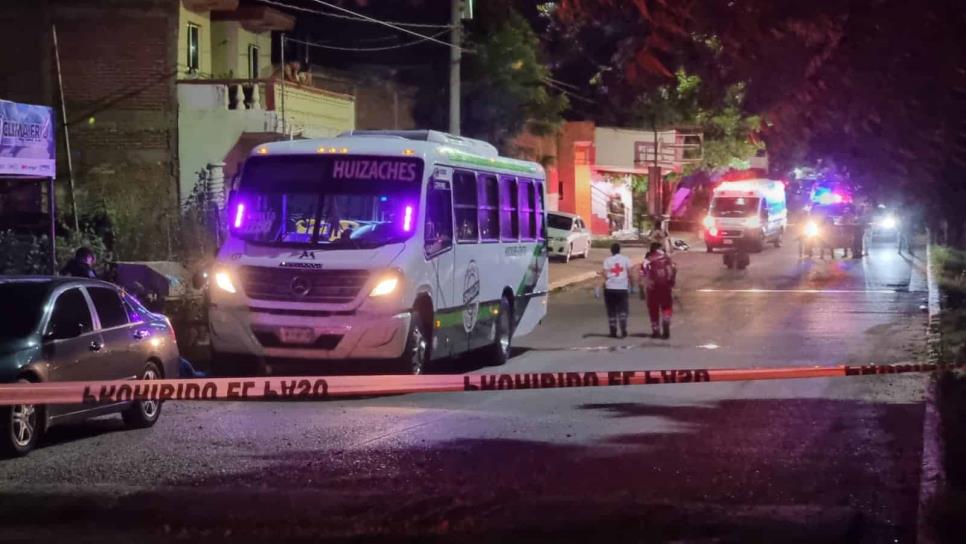 Matan a chofer de la ruta Huizaches, en la colonia 22 de Diciembre, en Culiacán
